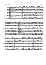 La Réouissance and Menuets from Music for the Royal Fireworks (Arranged for Cello Quartet)